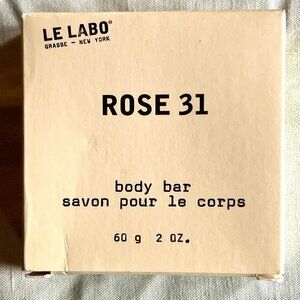NEW Le Labo Rose 31 Body Bar Soap 60g 2oz, Savon Pour Le Corps Boxed